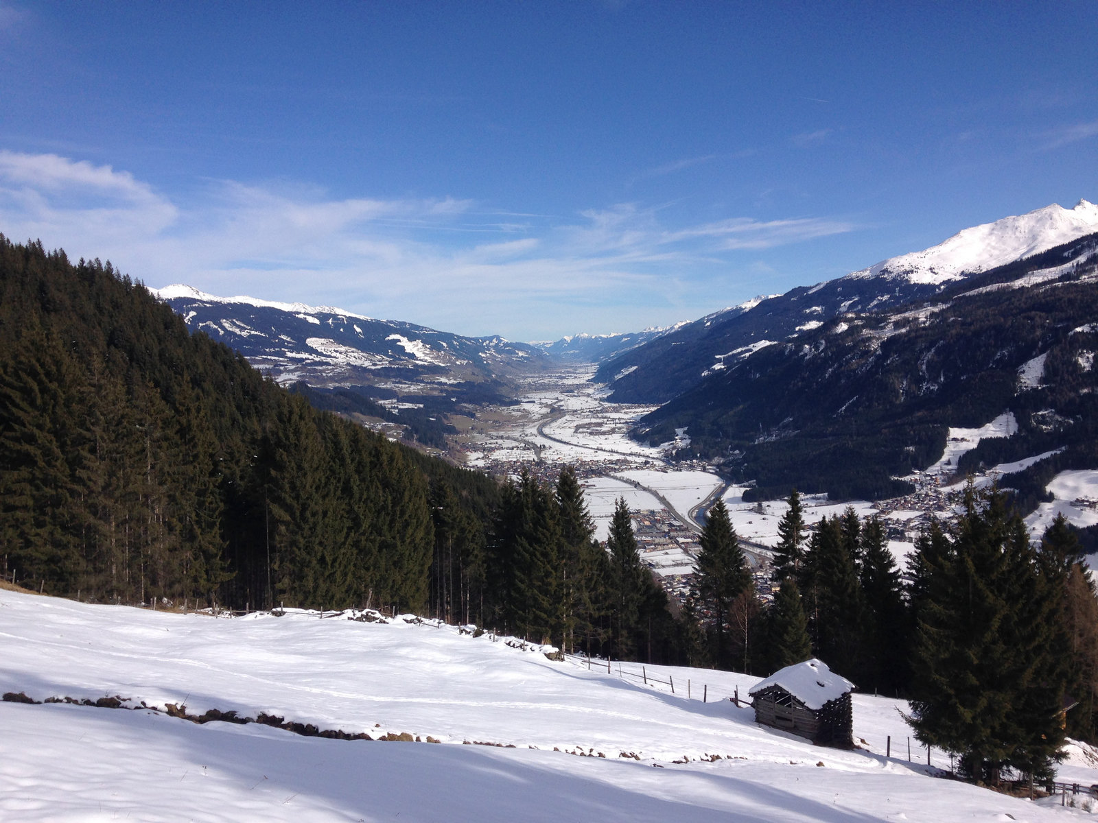 winterliche Berglandschaft im Pinzgau